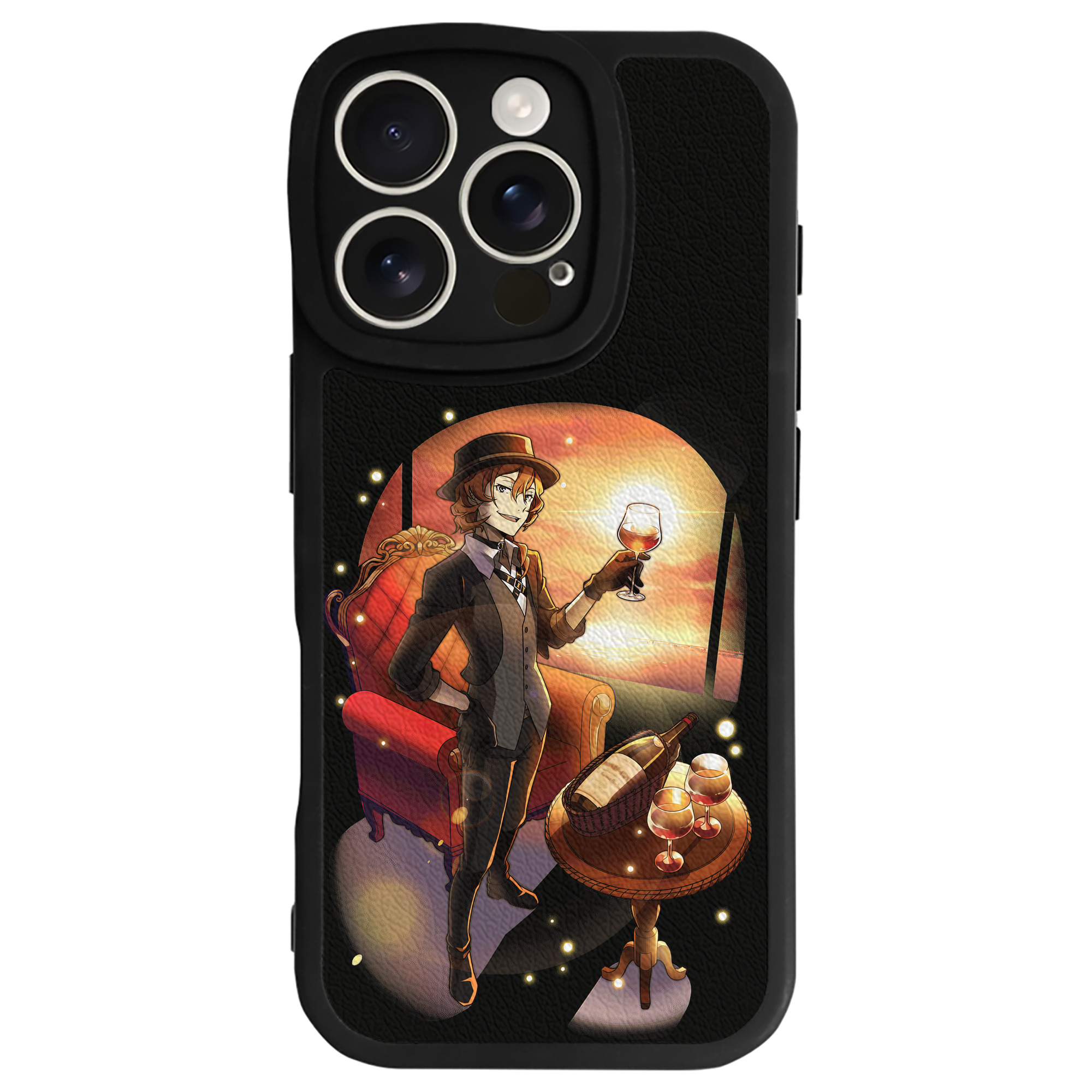 （画像用） 文豪ストレイドッグス Bungo Stray Dogs 【iPhone 16シリーズ対応】シリコンスマホケース（レザー調） 材質：シリコン